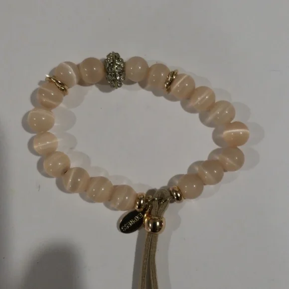 EXPRESS Elegant Beaded Bracelet – Adjustable Brown Leather Cord Fashion Jewelry - Picture 5 of 8